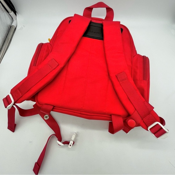Miki House Japan Embroidered Usako Bunny Red Toddler Backpack w Chest Clip - Picture 2 of 7
